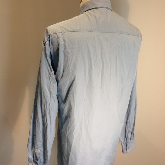 Issey Miyake Men Sz 6 Shirt Vertical Chest Pocket - Picture 3 of 3
